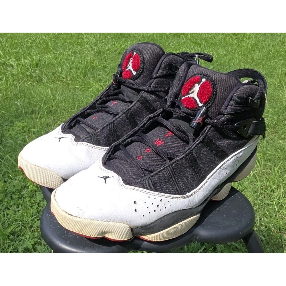 Jordan 6 Rings Black White Gym Red 2017 Men's Size 11